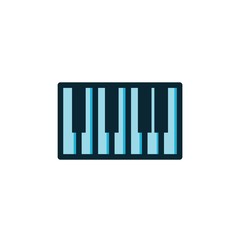 piano icon vector illustration sign