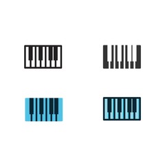 piano icon vector illustration sign