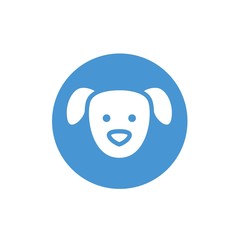 puppy dog icon vector illustration sign