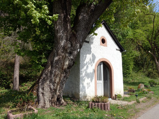 Fototapeta na wymiar Wegekapelle an der Nohner Mühle