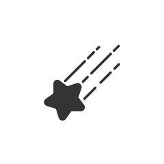 shooting star icon vector illustration sign