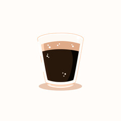 espresso cup flat vector