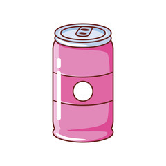 soda can on white background