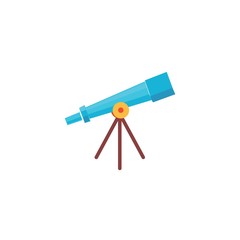 telescope icon vector illustration sign