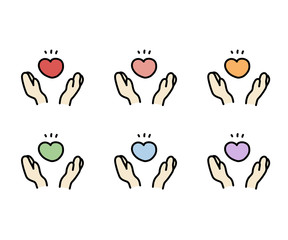 手描きの数字のイラストのセット シンプル かわいい Wall Mural Yugoro