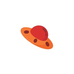 UFO icon vector illustration sign