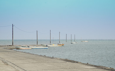 boats in the harbor