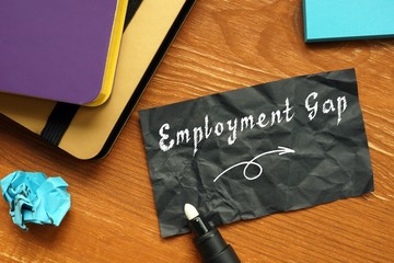 Career concept about Employment Gap with inscription on the piece of paper.