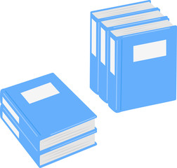 積み重ねられた分厚いファイル