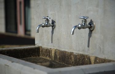 water tap in a garden