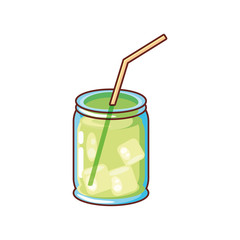 delicious cocktail on white background