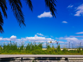 Planes take off from the viewpoint of aircraft, Prat de Llobregat