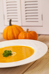Fresh Homemade Organic Pumpkin Soup