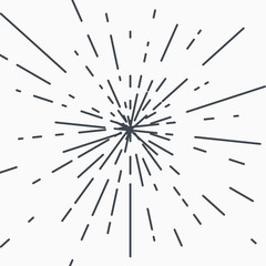 Obraz premium hipster style vintagemonochrome star burst with ray