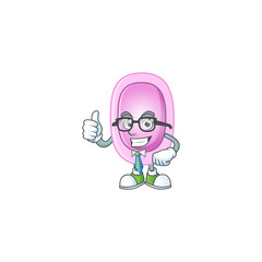 cartoon drawing concept of pertussis as a successful businessman