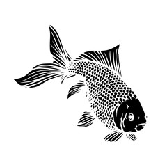 金魚をモチーフにデザインしたカット