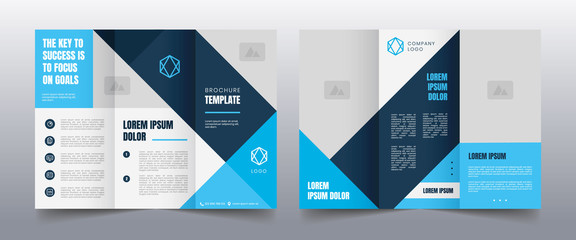 modern trifold business brochure template