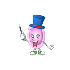 Talented pertussis Magician cartoon mascot design style