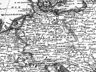 アンティークの世界地図　ドイツ
