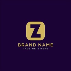 Initial Z abstract logo template vector