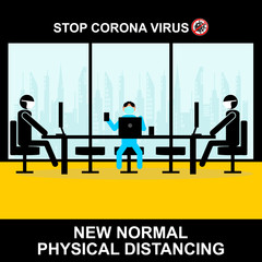 New normal after COVID-19 pandemic concept 