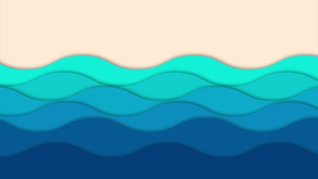 Animated paper backgrounds Sea and Waves
