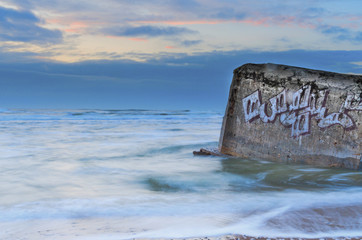 ww 2 Bunker am Strand von Sondervig