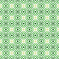 Repeating striped hand drawn border. Green 