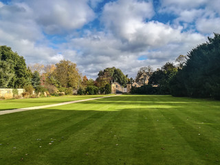 Fototapeta na wymiar Prado campus universitario en Oxford