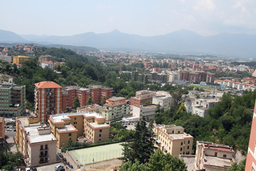 Frosinone, Italy - July 18, 2013: Panoramic view of the city