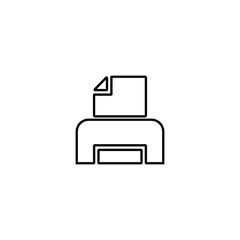Printer icon. Scanner sign. Laser jet, ink jet printers. Document, image printouts symbol. Office tool and equipment icon for perfect web and mobile design.