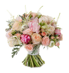 wedding bouquet isolated on white background