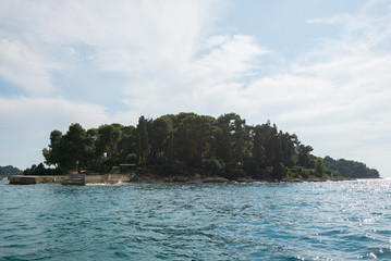 Obraz premium View to the island from sea in Croatia