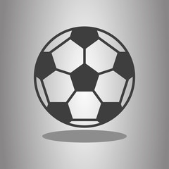 Obraz premium Football simple icon vector. Flat desing