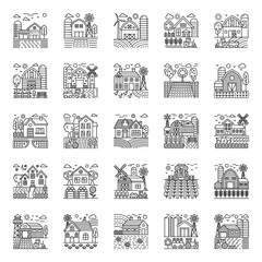 Naklejka premium Agriculture Illustrations Pack 