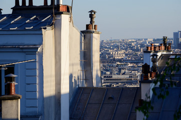 Les toits de  Paris depuis Montmartre