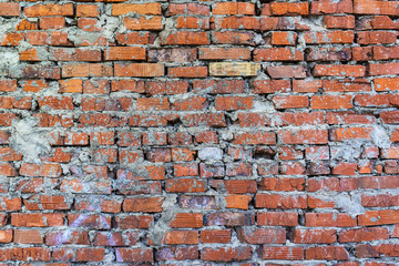 Real old brick wall background