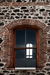 Fototapeta na wymiar Abstract Ancient Building Houses Windows