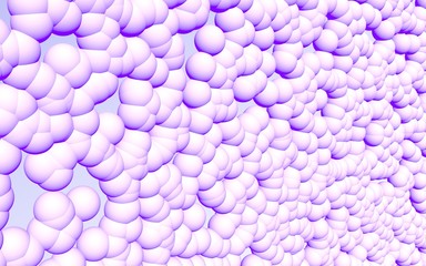 3d rendering picture of pink balls. Abstract wallpaper and background. 3D illustration