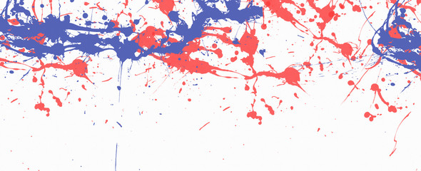 creative abstract colorful splatter texture on white background.