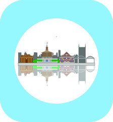 Obraz premium Nashville city skyline in United States