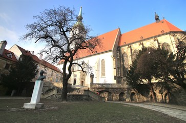 Fototapeta na wymiar The Old church in Bratislava is the capital of Slovakia