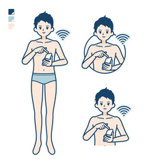 simple underwear man_smartphone-touch