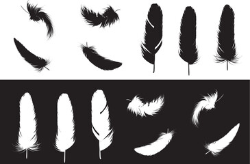 羽根のイラスト素材 © Chibiko