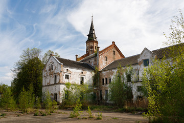 Abandoned old prussian Allenberg hospital in Znamensk, Russia