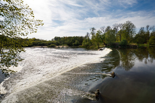 The waterfall in Znamensk, Russia
