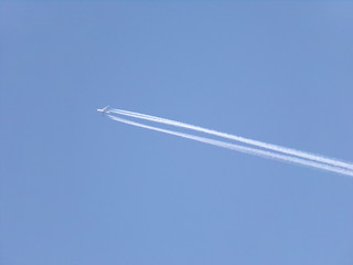 airplane in the sky