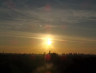London City Rooftop Sunrise