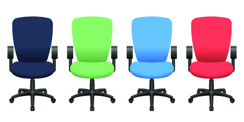 Office chair vector design illustration isolated on white background