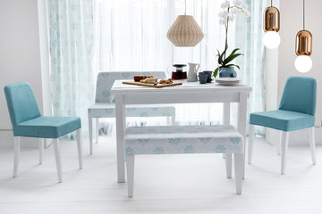 dining room and interior design designed for home office hotel